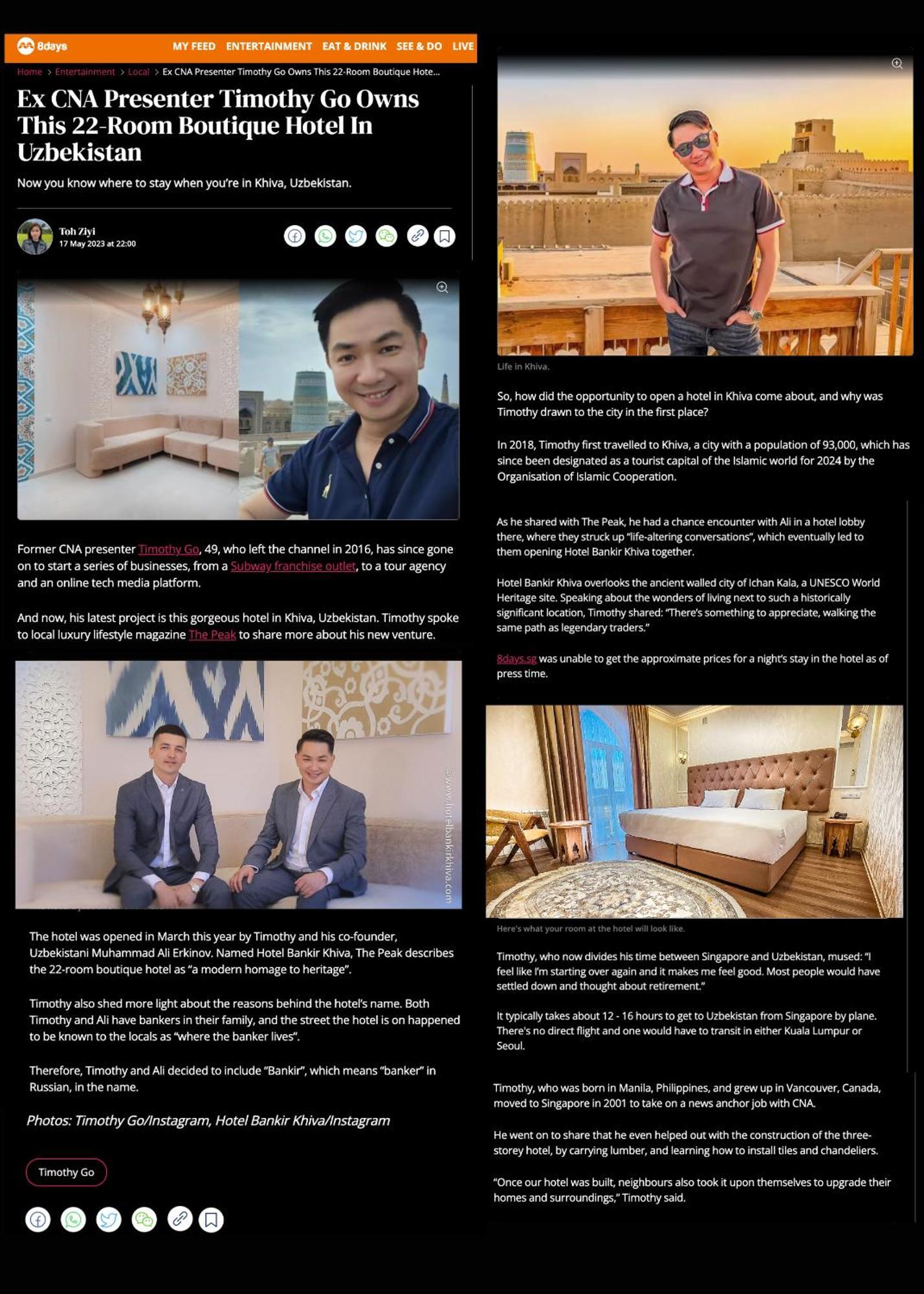 Hotel Bankir Khiva Kültér fotó