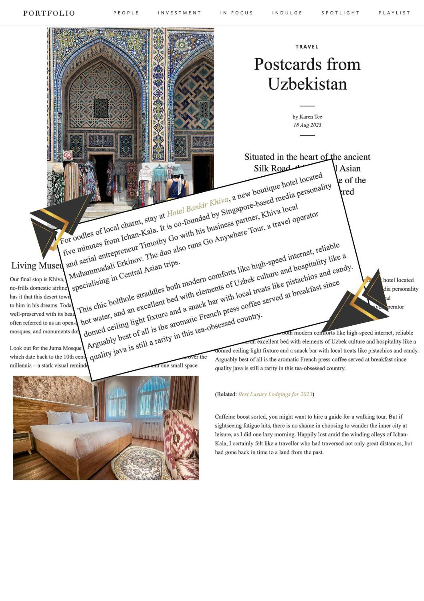 Hotel Bankir Khiva Kültér fotó